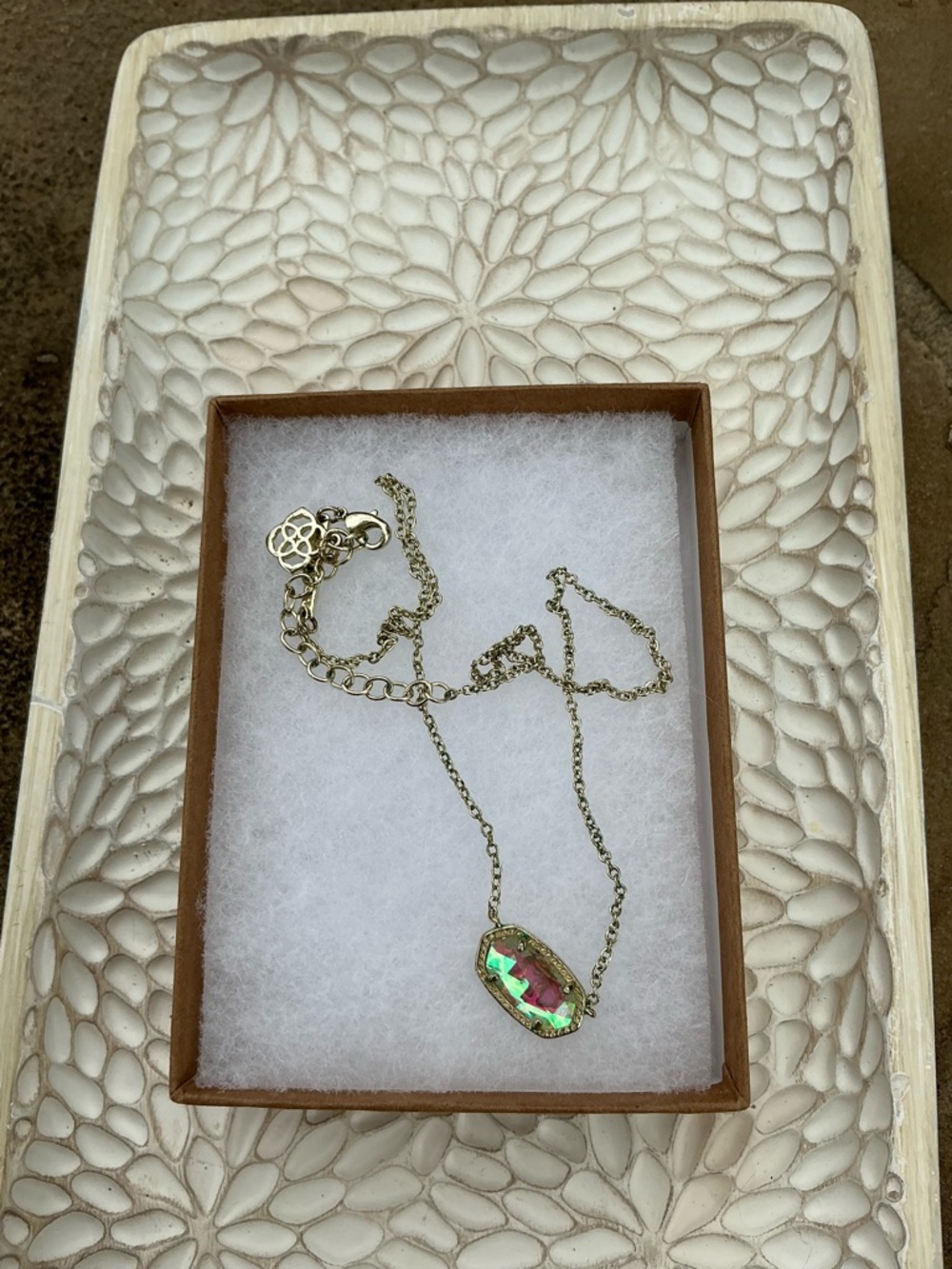 Kendra Scott Gold Iridescent Necklace